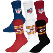 Chaussettes Nfl unisexe Chaussettes Paquet de 6 6Pack Crew Socks
