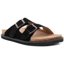 Mules Sergio Moretti black casual open slippers