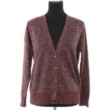 Gilet Essentiel Cardigan bordeaux