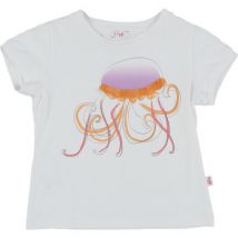 T-shirt enfant Il Gufo T-shirt blanc, orange