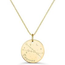 Collier Moments-Precieux.com Collier astro medaille gravee Taureau, plaque or