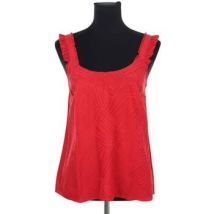 Blouses Marc Jacobs Top sans manche en soie rouge