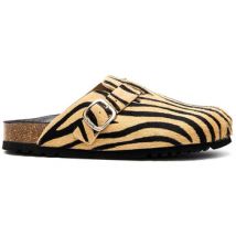 Mules Scholl FAE ZEBRA BEI BLK PONY LTR