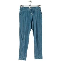 Jogging Sézane Pantalon droit en coton bleu