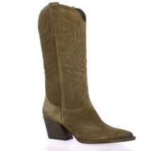 Bottes Gaia Shoes Bottes cuir velours foncé