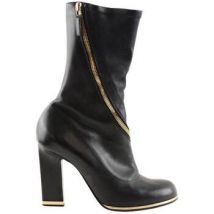 Bottes à talon Jil Sander Boots en cuir noir