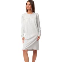 Robe courte Admas Chemise de nuit manches longues Classic Interlock