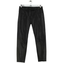Pantalon Paule Ka Pantalon slim en cuir noir