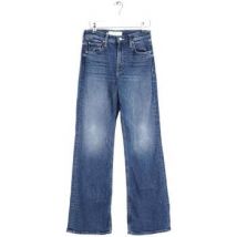 Jeans flare / larges Mother Jean large en coton bleu
