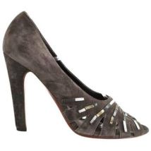 Chaussures escarpins Michel Vivien Talons en daim marron