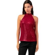 Debardeur Admas Top tour de cou Sequins