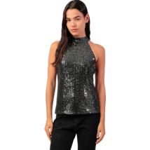 Debardeur Admas Top tour de cou Sequins