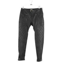 Pantalon John Galliano Pantalon slim en cuir noir