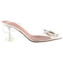 Chaussures escarpins Amina Muaddi Talons Begum gris