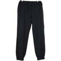 Jogging Maison Père Pantalon Carot en laine noir