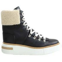 Bottes neige Hermès Paris Boots en cuir noir