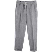 Jogging Peserico Pantalon droit en coton gris