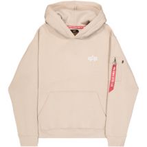 Sweatshirts à capuche Alpha Industries Signature Backprint Hoodie - organic beige