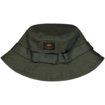 Chapeau Alpha Industries Washed Out Bucket Hat - dark olive