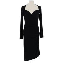 Robe Norma Kamali Robe en coton noire