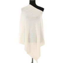 Blouses Calarena Poncho en laine blanc