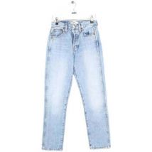 Jeans mom Re/done Jean droit en coton bleu