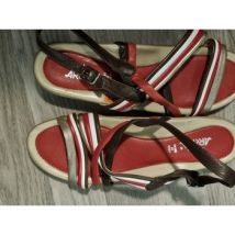 Sandales compensées Arriva Sandalettes en cuir