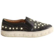 Slip ons Aquazzura Baskets en cuir noires