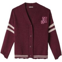 Gilet Hinnominate Cardigan Con Rotture, Righe E Patch College