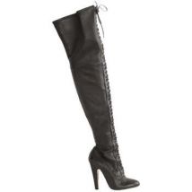 Cuissardes Alaia Bottes en cuir noires