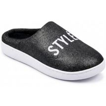 Mules Ozabi Pantoufles Femme Lurex Glitter 141 NOIR