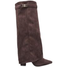 Bottes à talon La Modeuse Bottes, cuissardes pour femme - Marron -