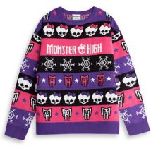 Sweat-shirt Monster High Skull Snowflake Fairisle Pull de Noël