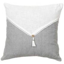 Coussins Today Coussin Pompons bicolore