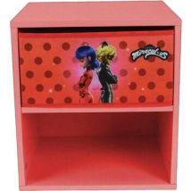 Malles, coffres de rangements Funhouse Table de chevet Miraculous Rouge