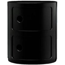 Tables de chevet Kartell Commode Componibili modulable et empilable noir