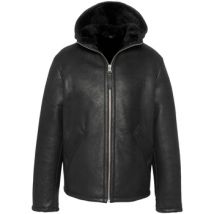 Veste Schott Bombardier en cuir homme Ref 67422 Noir