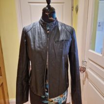 Veste Avant Premiere Neuve blouson cuur noir vrste Avant Première 36 S