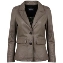 Blouson Oakwood Blazer en cuir femme Legacy Ref 66767 Gris