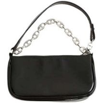 Sac a main By Far Mini sac en cuir verni noir