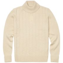 Pull Ben Sherman - Pull col roulé - crème
