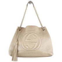 Sac Bandouliere Gucci Cabas en cuir beige