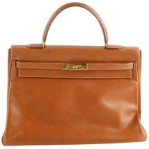 Sac à main Hermès Paris Sac à main Kelly 35 en cuir camel
