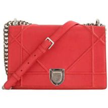 Sac a main Dior Sac à bandoulière Diorama en cuir rouge