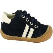 Baskets basses enfant Bellamy Bottillons Liliano Velours marine blanc