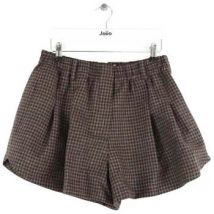 Short System Mini short en laine noir