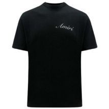 T-shirt Amiri SCRIPT LOGO TEE BLACK
