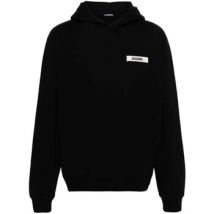 Sweatshirts à capuche Jacquemus LE HOODIE LE GROS GRAIN BLACK