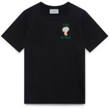 T-shirt Casablanca RAINBOW MUSHROOM T-SHIRT BLACK