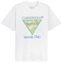T-shirt Casablanca T-SHIRT TENNIS CLUB ICON WHITE